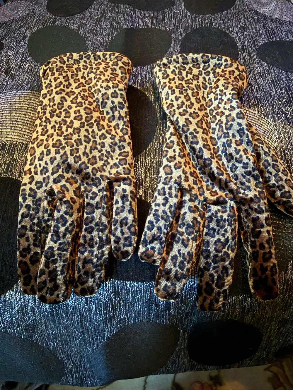 3M Thinsulate Leopard Print Women's Gloves - Brown & Black